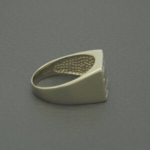 9ct Yellow Gold Diamond Signet Ring