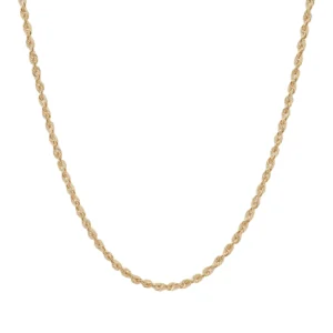 9ct Rose Gold Rope Chain 20&#8221; 2.5mm