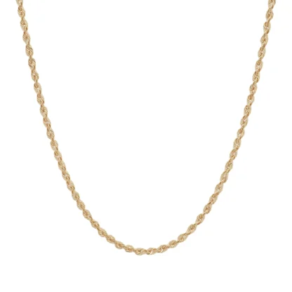 9ct Rose Gold Rope Chain 20'' 2.5mm