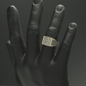 9ct Yellow Gold Diamond Signet Ring