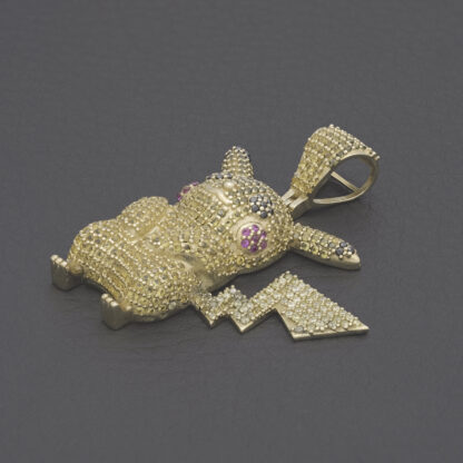 9ct Yellow Gold Gemstone Character Pendant - Image 2