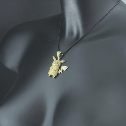 9ct Yellow Gold Gemstone Character Pendant - Image 4