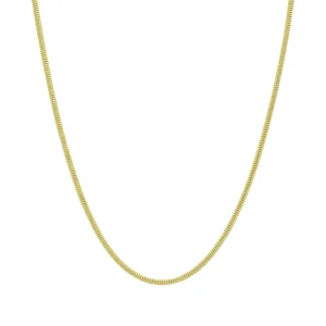 18ct Yellow Gold Snake Chain 16.5&#8243; 1.5mm