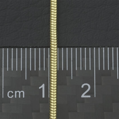 18ct Yellow Gold Snake Chain 16.5" 1.5mm - Image 3