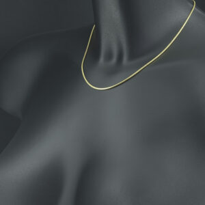 18ct Yellow Gold Snake Chain 16.5&#8243; 1.5mm