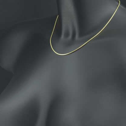 18ct Yellow Gold Snake Chain 16.5" 1.5mm - Image 4