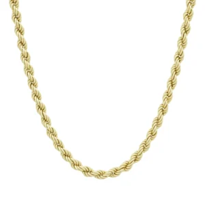 18ct Yellow Gold Rope Chain 19.5&#8243; 4.5mm