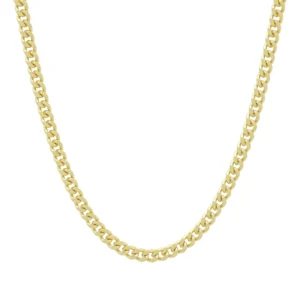 18ct Yellow Gold Curb Chain 24&#8243; 4mm