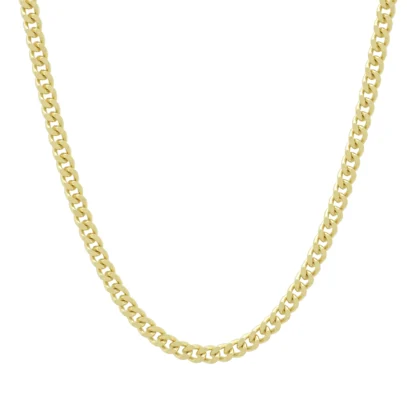 18ct Yellow Gold Curb Chain 24" 4mm