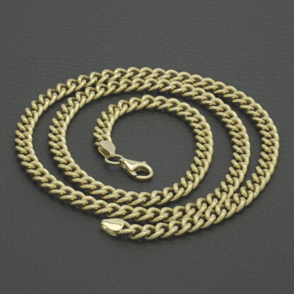 18ct Yellow Gold Curb Chain 21" 5.5mm - Image 2