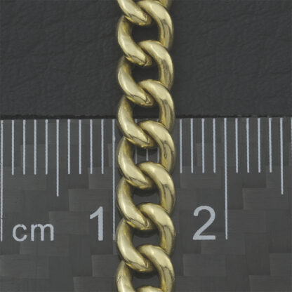 18ct Yellow Gold Curb Chain 21" 5.5mm - Image 3