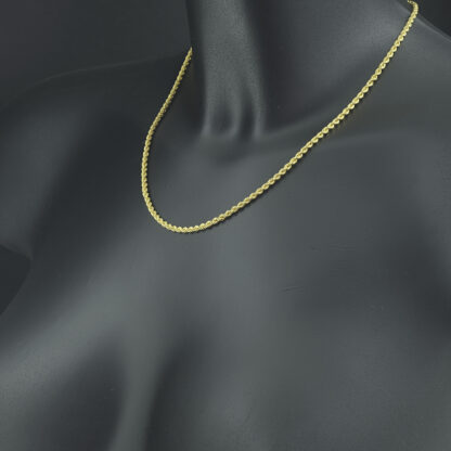18ct Yellow Gold Rope Chain 18" 2.5mm - Image 4