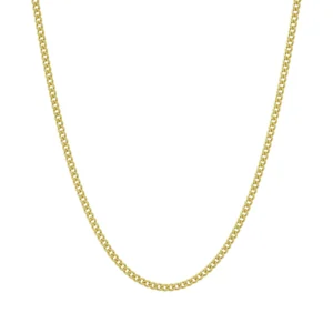 18ct Yellow Gold Curb Chain 25.5&#8243; 2mm