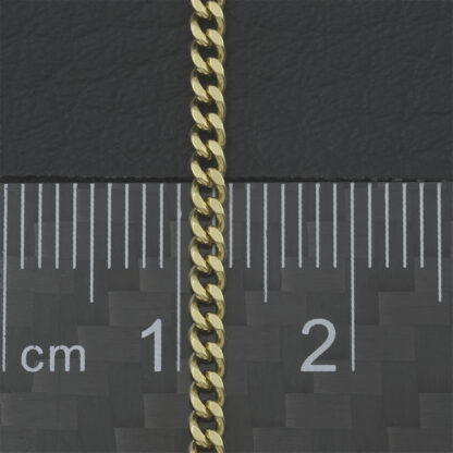 18ct Yellow Gold Curb Chain 25.5" 2mm - Image 3