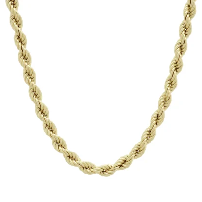 9ct Yellow Gold Rope Chain 18" 5.5mm