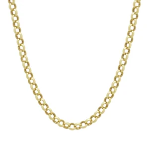 9ct Yellow Gold Belcher Chain 24.5&#8243; 5mm