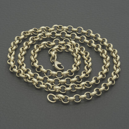 9ct Yellow Gold Belcher Chain 24.5" 5mm - Image 2