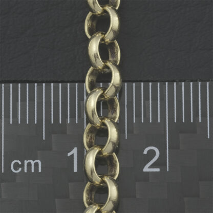 9ct Yellow Gold Belcher Chain 24.5" 5mm - Image 3