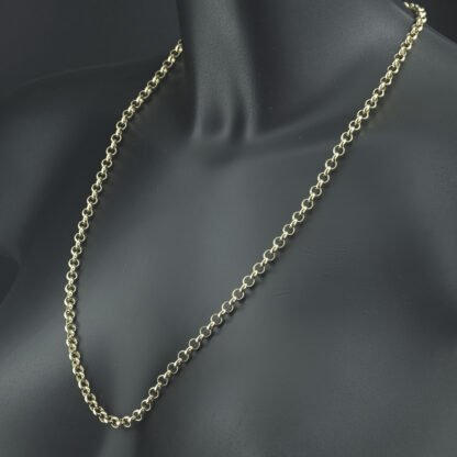 9ct Yellow Gold Belcher Chain 24.5" 5mm - Image 4