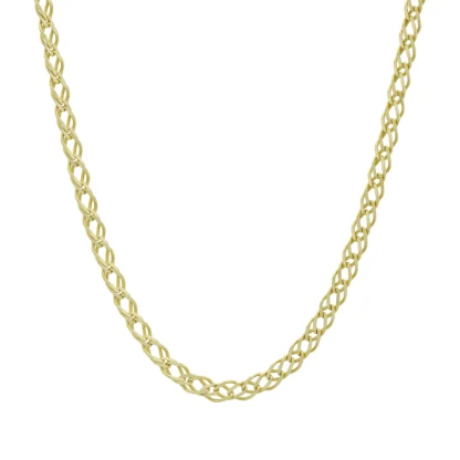 9ct Yellow Gold Fancy Link Chain 20.5" 4mm