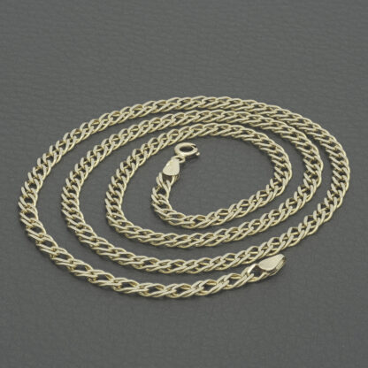 9ct Yellow Gold Fancy Link Chain 20.5" 4mm - Image 2