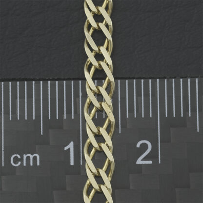 9ct Yellow Gold Fancy Link Chain 20.5" 4mm - Image 3
