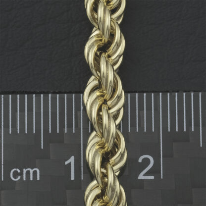 9ct Yellow Gold Rope Chain 18.5" 5.5mm - Image 3