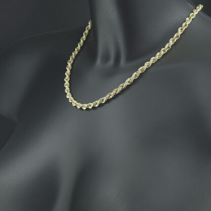 9ct Yellow Gold Rope Chain 18.5" 5.5mm - Image 4