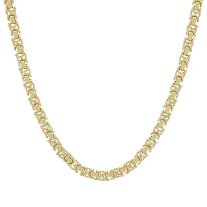 9ct Yellow Gold Byzantine Chain 19" 5mm