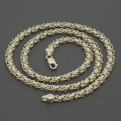 9ct Yellow Gold Byzantine Chain 19" 5mm - Image 2