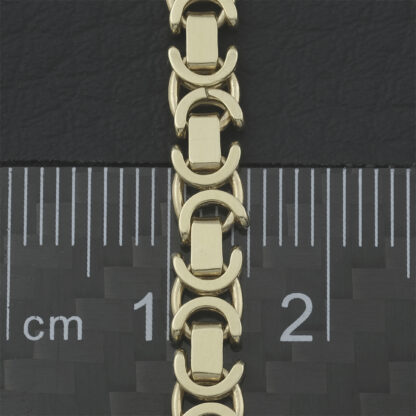 9ct Yellow Gold Byzantine Chain 19" 5mm - Image 3