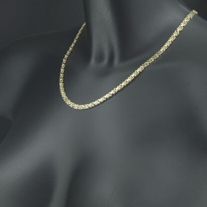 9ct Yellow Gold Byzantine Chain 19" 5mm - Image 4