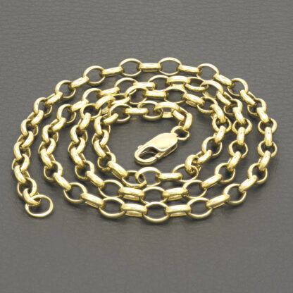 9ct Yellow Gold Belcher Chain 24.5" 6mm - Image 2