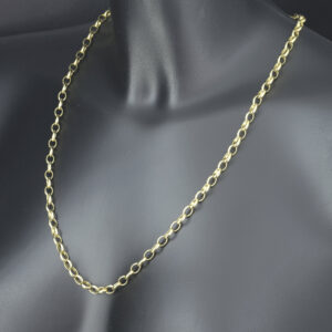 9ct Yellow Gold Belcher Chain 24.5&#8243; 6mm
