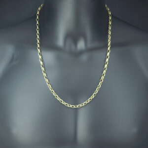 9ct Yellow Gold Belcher Chain 24.5&#8243; 6mm