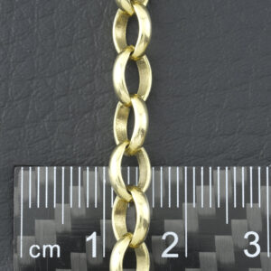 9ct Yellow Gold Belcher Chain 24.5&#8243; 6mm