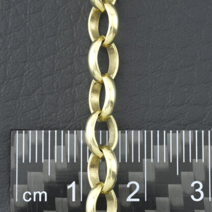 9ct Yellow Gold Belcher Chain 24.5" 6mm - Image 3