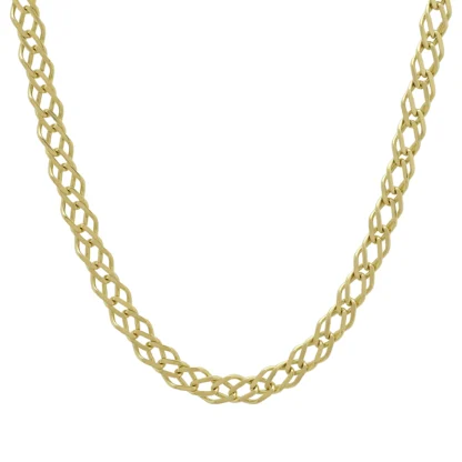 9ct Yellow Gold Fancy Link Chain 18.5" 5.5mm
