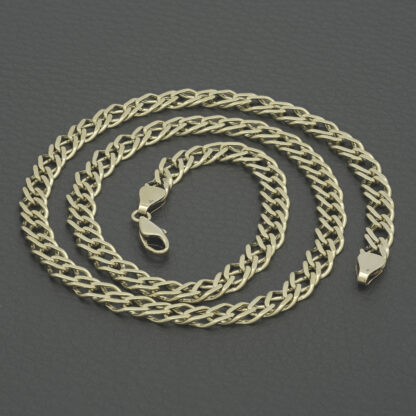 9ct Yellow Gold Fancy Link Chain 18.5" 5.5mm - Image 2
