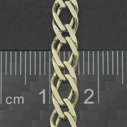 9ct Yellow Gold Fancy Link Chain 18.5" 5.5mm - Image 3