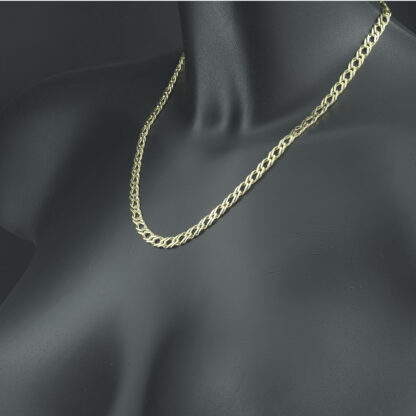 9ct Yellow Gold Fancy Link Chain 18.5" 5.5mm - Image 4