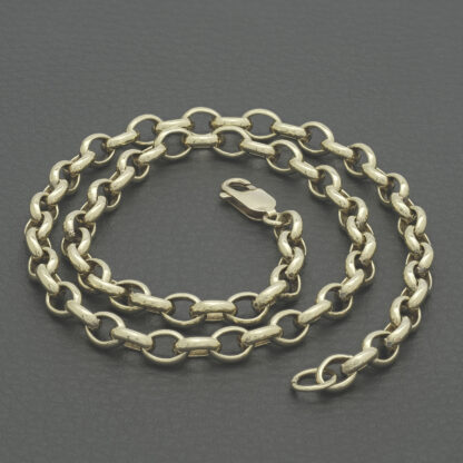 9ct Yellow Gold Belcher Chain 16" 5.5mm - Image 2