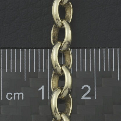 9ct Yellow Gold Belcher Chain 16" 5.5mm - Image 3