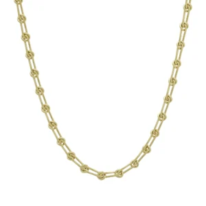 9ct Yellow Gold Fancy Link Chain 31.5&#8243; 4mm