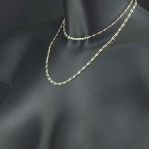 9ct Yellow Gold Fancy Link Chain 31.5&#8243; 4mm