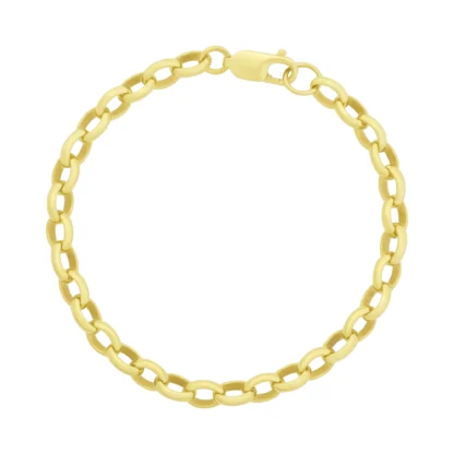 9ct Yellow Gold Belcher Bracelet 7.5" 5.5mm