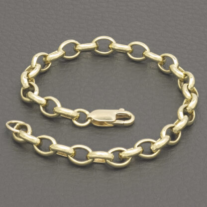 9ct Yellow Gold Belcher Bracelet 7.5" 5.5mm - Image 4