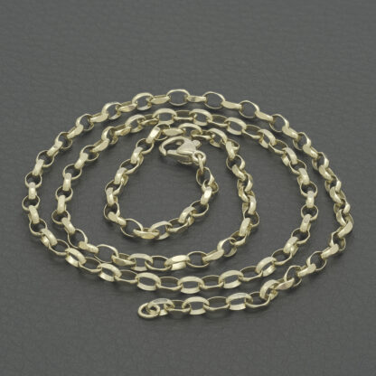 9ct Yellow Gold Belcher Chain 20" 3mm - Image 2