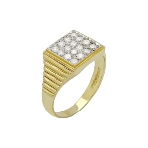9ct Yellow Gold Gemstone Signet Ring