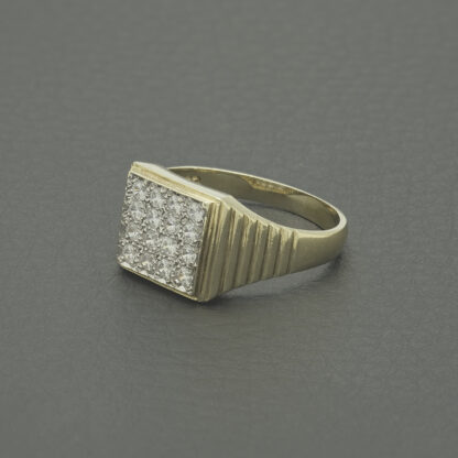 9ct Yellow Gold Gemstone Signet Ring - Image 2